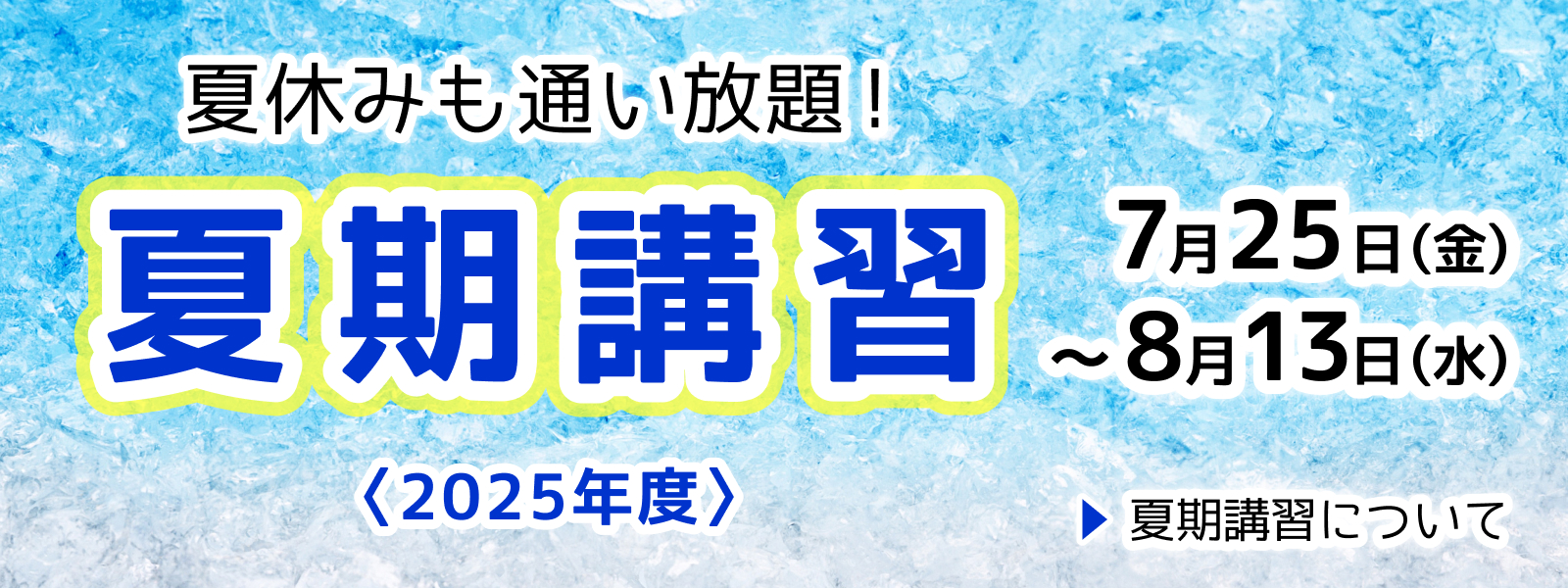2025年度 夏期講習